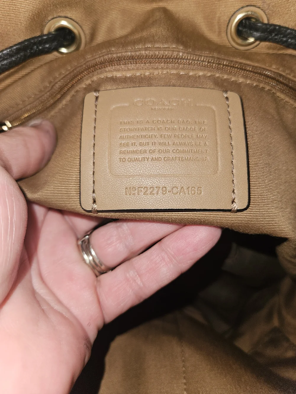 Women's Beige Tote Bag with Black Straps